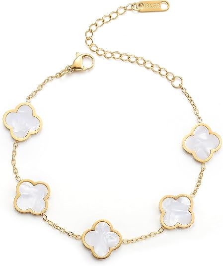 18K Gold-Plated Lucky Clover Bracelet